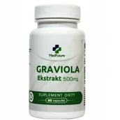 Suplementy naturalne - MedFuture Graviola - ekstrakt 500 mg - 60 kapsułek - miniaturka - grafika 1