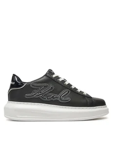 KARL LAGERFELD Sneakersy Kapri KL62511A Czarny - Sneakersy damskie - miniaturka - grafika 1