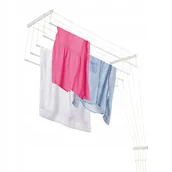 Suszarki na ubrania - Suszarka sufitowa na pranie, 5 prętów, 110 cm, biała - miniaturka - grafika 1