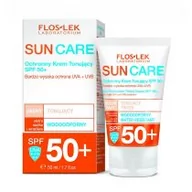 Kremy do twarzy z filtrem - Flos-Lek Floslek Sun Care Krem ochronny tonujący SPF 50+ - cera sucha i wrażliwa 50ml SO_103167 - miniaturka - grafika 1