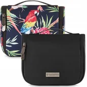 Kosmetyczki, organizery i kuferki - Zagatto, Zestaw kosmetyczek wiszących 2x, Czarna, Grantowa - miniaturka - grafika 1