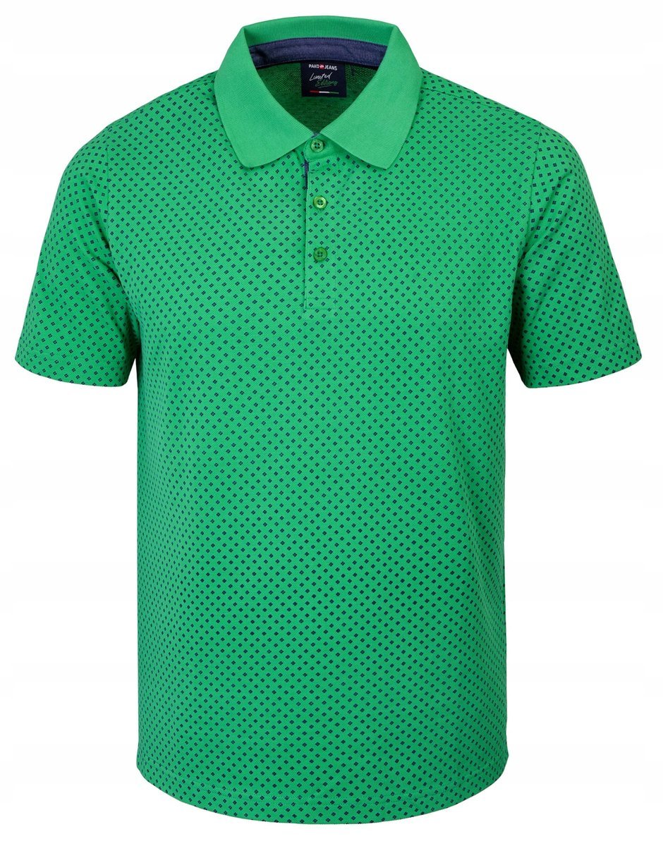 POLO Koszulka Męska ZIELONA Bawełniana ARSENIK Elegancka M Pako Jeans