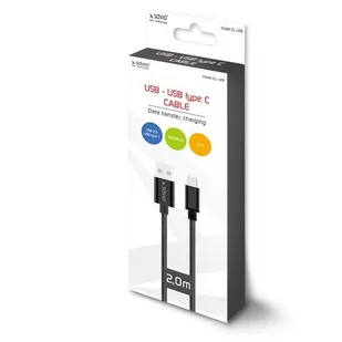 Savio Kabel USB USB typ C 2m - Kable USB - miniaturka - grafika 2