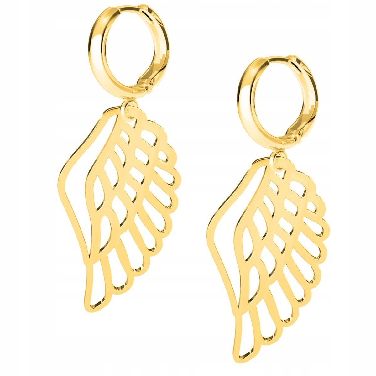 Kolczyki złote Skrzydło Anioła 925