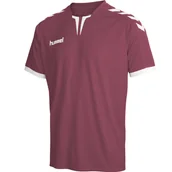 Koszulki męskie - Koszulka sportowa HUMMEL core SS poly bordowa r. S - miniaturka - grafika 1