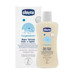 Chicco Delikatny płyn do kąpieli do mycia ciała i włosów - 200ml - Kosmetyki kąpielowe dla dzieci - miniaturka - grafika 1