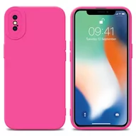 Etui i futerały do telefonów - Pokrowiec Etui Do Apple iPhone XS MAX w FLUID HOTPINK TPU Silikonowe Obudowa Ochronny Case Cover Cadorabo - miniaturka - grafika 1