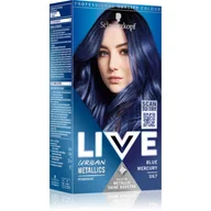 Farby do włosów i szampony koloryzujące - Schwarzkopf LIVE URBAN METALLICS trwała farba do włosów U67 Blue Mercury - miniaturka - grafika 1
