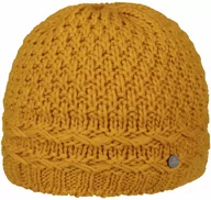 Czapki damskie - Czapka Beanie z Podszewką Pinea by Lierys, musztardowy, One Size - miniaturka - grafika 1