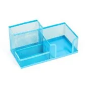 Przyborniki na biurko - LEVIATAN Ateneum Przybornik na biurko niebieski - miniaturka - grafika 1