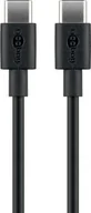 Kable USB - Kabel USB Goobay USB-C - USB-C 1 m Czarny (533568) - miniaturka - grafika 1