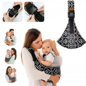 Chusty do noszenia dzieci - REGULOWANE NOSIDEŁKO DLA DZIECKA BOCZNE WYGODNA CHUSTA DO NOSZENIA DO 15 KG - miniaturka - grafika 1