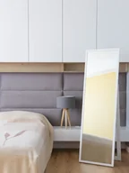 Lustra - Lustro stojące PROFILMAT 160x50 cm wąska rama BIAŁA PREMIUM - miniaturka - grafika 1