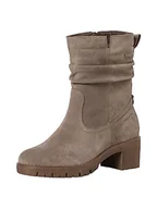 Botki damskie - Tamaris Comfort Damskie 8-86411-41 skóra Comfort Fit wymienna wkładka Duotex ciepła podszewka niski obcas botki, szarobrązowy, 40 EU Weit - miniaturka - grafika 1
