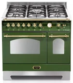 Kuchenki gazowo-elektryczne - LOFRA DOLCEVITA 90 OLIVA VERDE RVD96MFTE/Ci gold - miniaturka - grafika 1