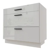 Meble kuchenne - Torino Szafka Dolna D3A/90 Hettich Biały Połysk - miniaturka - grafika 1