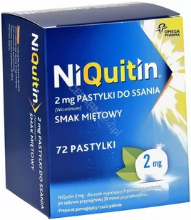 NiQuitin 2mg - pastylki do ssania - Rzucanie palenia - miniaturka - grafika 1