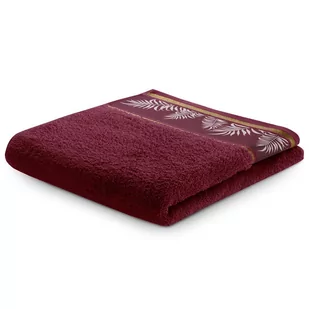 Ręcznik PAVOS kolor czerwony styl klasyczny 70x140 ameliahome - TOWEL/AH/PAVOS/CHERRY/70x140 - Ręczniki - miniaturka - grafika 1