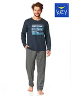 Piżamy damskie - PIŻAMA KEY MNS-862 B23 (kolor granat, rozmiar L) - miniaturka - grafika 1