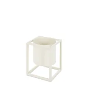 Donice - Donica Dekoracyjna Metalowa 15X20 Biała - miniaturka - grafika 1