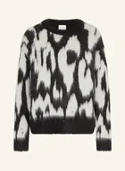 Swetry damskie - Calvin Klein Sweter Z Dodatkiem Alpaki schwarz - miniaturka - grafika 1