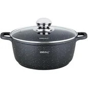 Garnki - Kinghoff Lumarko garnek marmurowy 28cm kh-1597 6,5l KH-1597 - miniaturka - grafika 1