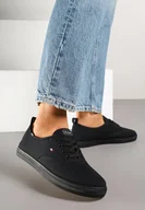 Trampki damskie - Czarne Tenisówki w Klasycznym Stylu Gallriva - miniaturka - grafika 1