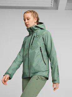 Puma Kurtka funkcyjna "Seasons Stormcell 3L" w kolorze zielonym - Kurtki i kamizelki sportowe damskie - miniaturka - grafika 1