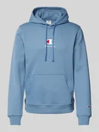 Koszulki męskie - Bluza z kapturem z wyhaftowanym logo - miniaturka - grafika 1