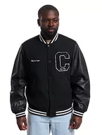 Kurtki męskie - JACK & JONES Jorcollege kurtka męska Sn Bomber, czarny, XXL - miniaturka - grafika 1