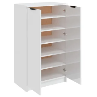 Lumarko Szafka na buty, wysoki połysk, biała, 59x35x100 cm - Szafki na buty - miniaturka - grafika 7