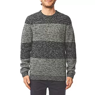 Bluzy męskie - Globe Męska bluza Addition Sweater szary Stopnie szarości l GB01933019 - grafika 1
