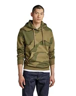 Bluzy męskie - G-STAR RAW Męska bluza z kapturem, wielokolorowa (Smoke Olive Desert camo D325-D936), XS, Wielokolorowy (Smoke Olive Desert Camo D325-d936), XS - miniaturka - grafika 1