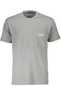 NAPAPIJRI T-SHIRT Z KRÓTKIM RĘKAWEM MĘSKI SZARY - Napapijri - Koszulki i topy damskie - miniaturka - grafika 1