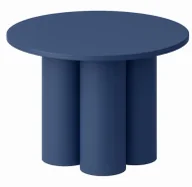 Ławy i stoliki kawowe - Granatowy matowy stolik kawowy 80 cm W2-S20 - miniaturka - grafika 1