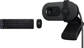 Zestawy myszka + klawiatura - Klawiatura + mysz Logitech Wireless Combo MK220 920-003158 + Brio 100 960-001585 - miniaturka - grafika 1