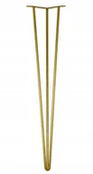 Meble modułowe i akcesoria - Noga metalowa Hairpin Original 62 cm. Złota - miniaturka - grafika 1