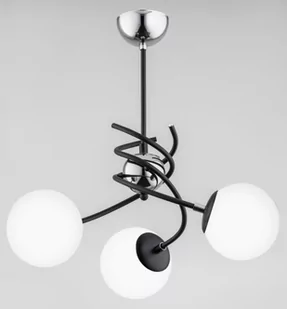 Alfa Salsa lampa wisząca 3-punktowa czarna/chrom 28593 - Lampy sufitowe - miniaturka - grafika 1