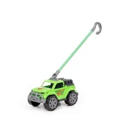 Pchacze - Auto do pchania 65 cm Legionista z rączką zielone Wader Polesie Polesie 69329 Wadp - zabawka - miniaturka - grafika 1