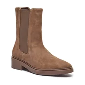 Botki damskie - Calvin Klein Skórzane sztyblety CHELSEA - miniaturka - grafika 1