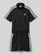 Sukienki - Sukienka T-shirtowa z kieszeniami zapinanymi na zamek błyskawiczny - miniaturka - grafika 1