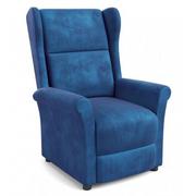 Fotele - Rozkładany fotel uszak wypoczynkowy Alden 2X granatowy - miniaturka - grafika 1