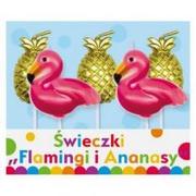Urodziny dla dorosłych - Go Świeczki Pikery Flamingi i Ananasy 5 szt PF-SPFA - miniaturka - grafika 1