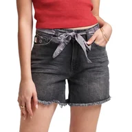 Spodenki damskie - Spodenki damskie Superdry Vintage Mid Rise Slim szorty jeansowe-W24 - miniaturka - grafika 1