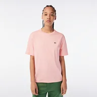 Koszulki i topy damskie - Damska Koszulka z krótkim rękawem LACOSTE T-SHIRTS TF5441.KF9 – Różowy - miniaturka - grafika 1