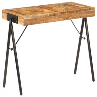 vidaXL Stolik typu konsola z litego drewna mango, 80 x 40 x 75 cm - Konsole i sekretarzyki - miniaturka - grafika 1