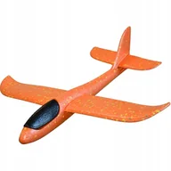 Zabawki i gry sportowe - SAMOLOT STYROPIANOWY 47CM POMARAŃCZOWY - miniaturka - grafika 1