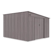 Altany ogrodowe - Szopa ogrodowa JASPER 279x321cm Light Wood, stalowa, z podwójnymi drzwiami, wentylowana, magazyn na narzędzia, rowery i akcesoria Hardmaister - miniaturka - grafika 1