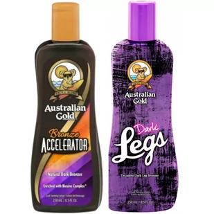 Australian Gold, Bronze Accelerator + Dark Legs Do Nóg - Balsamy i kremy do opalania - miniaturka - grafika 1