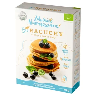 Zdrowo Namieszane Zdrowo Namieszane Racuchy z mąką kokosową BIO 14 porcji 210 g - Szybkie dania obiadowe - miniaturka - grafika 1